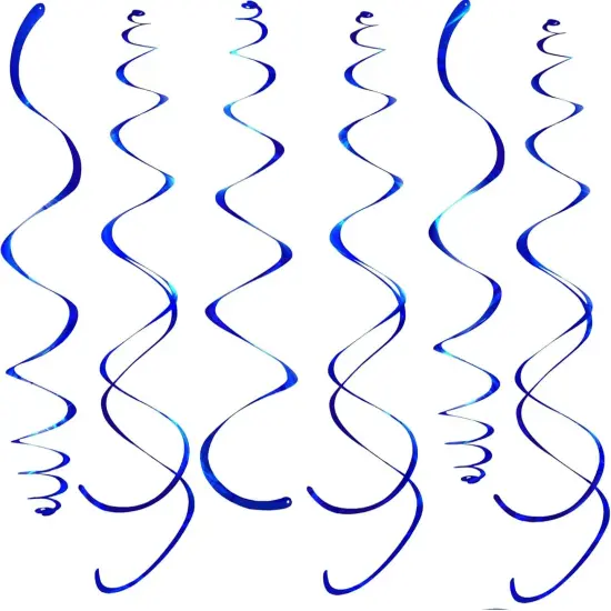 36 pcs Blue Party Streamers for Ceiling Party Decorations {1}