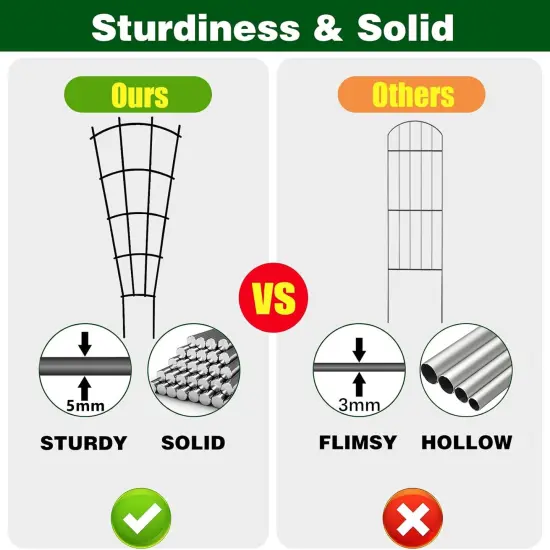 4 Pack 32'' Indoor Plant Trellis for Potted Plants {5}