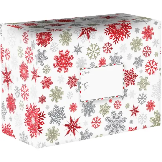 Pack/6: Sparkleflake Theme Mailing Box - 12 x 6 x 9" {1}