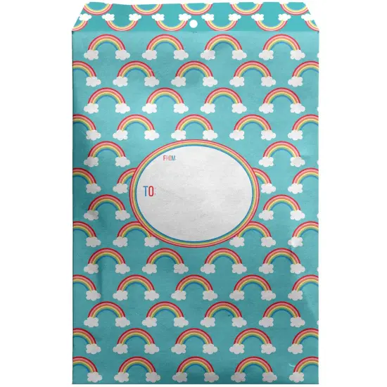 Pack/6: Over the Rainbow Theme Mailing Envelope - 9 x 1/2 x 12" {1}