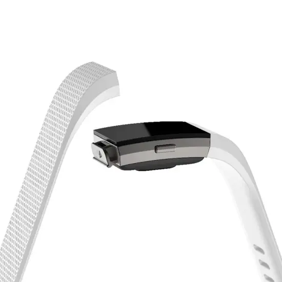 Zodaca for Fitbit Charge 2 Adjustable Replacement TPU Sport Band Strap Wristband w/Metal Buckle Clasp - White {3}