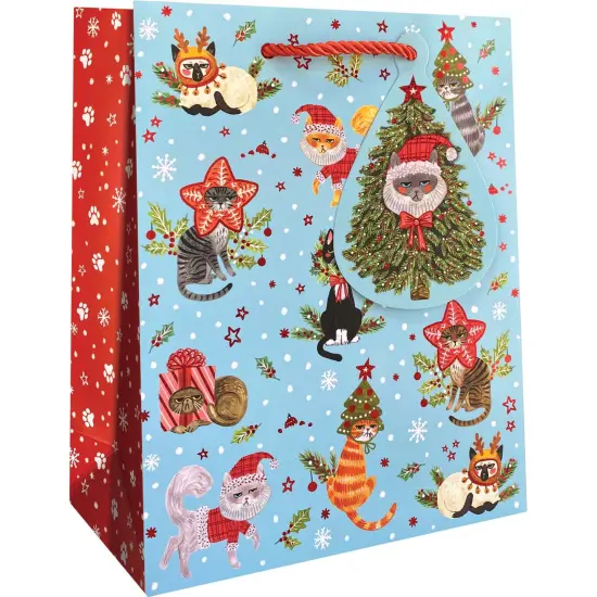 Pack/6: Naughty Cats Gift Bag - 8 x 4 x 10" {1}
