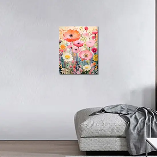 Paint by Number for Adults Flowers and Plants Paint Number Kits Floral Adults' Paint-by-Number Kits Color Paint by Number DIY Paint by Numbers Craft Kits for Adults, 16x20 Inch {2}