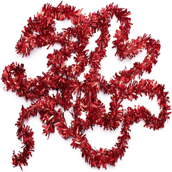 4 inches Wide x 25 ft Long Holiday Garland Decor for Parties and Parades {3}