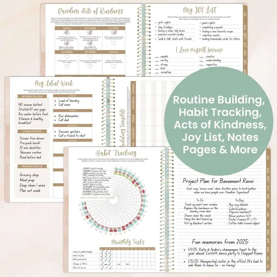 bloom daily planners 2025-26 Academic Planner, Soft Cover, 8.5" x 11", Ocean Oasis {6}