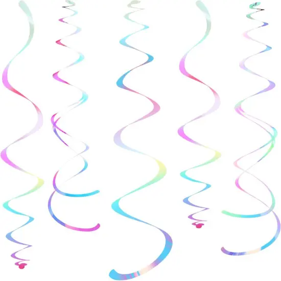 White Party Hanging Swirl Party Decorations Pack of 28 {1}
