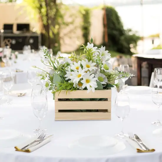 6 Pcs 6.5'' Small Wooden Crates for Mother's Day {5}