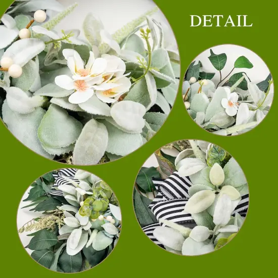 Spring Wreaths for Front Door Year Round {3}