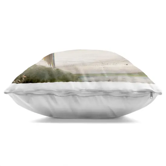 Stupell Industries Flying Geese over Rustic Decorative Printed Pillow design by Ruane Manning, 18 x 7 x 18 {3}