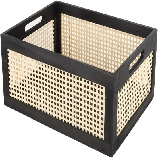 Decorative Organizer Crates Box with Built-in Handle {1}
