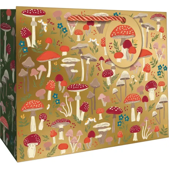 Pack/6: Mushroom Forest Gift Bag - 12-1/2 x 5 x 10" {1}