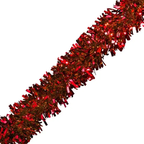 Red Metallic Twist Garland Indoor & Outdoor for Party Decorations {1}