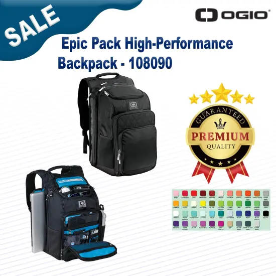 OGIO&reg; Epic Pack High Performance Backpack Black {2}
