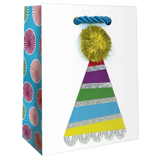 Pack/6: Party Hats Gift Bag - 4 x 2 x 5" {1}