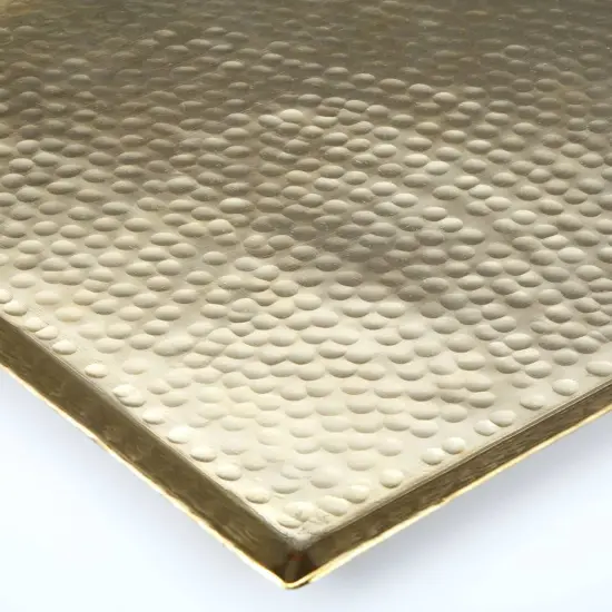Luxury Gold Metal Tray &ndash; Decorative and Functional Accent, 17" x 9" {3}