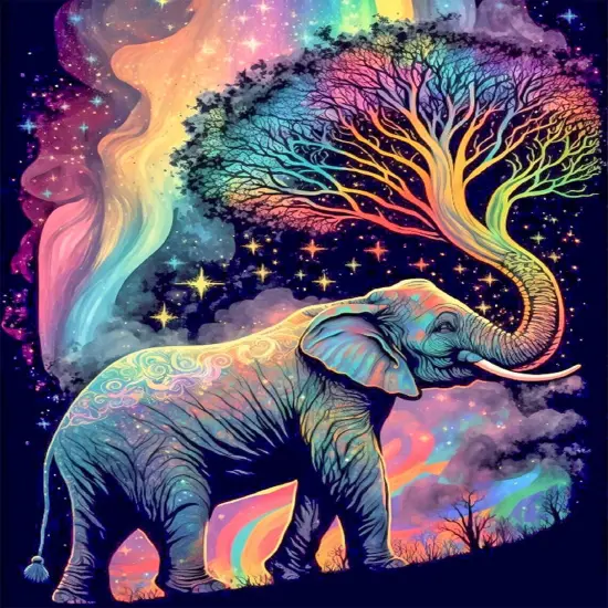 5D Diamond Painting Kits for Adults Elephant Diamond Art Kits for Adoults DIY Full Round Paint with Diamond Art Dots Abstract Gem Art Painting Crafts for Home Wall Decor 11.8x15.7inch {1}