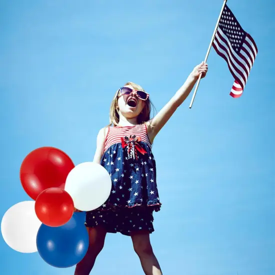 30Pcs Red White and Blue Balloons - 4th of July Decorations Independence Day Patriotic Anniversary De Fiestas Balloons for Birthday Party Balloons Decoration 12 Inch {5}