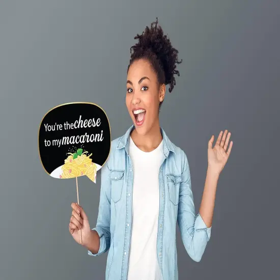 Funny Wedding Anniversary Photo Booth Props - Together Forever Themed Party Decorations - Funny Photography Supplies - Selfie Props with Sticks - 10pcs {2}