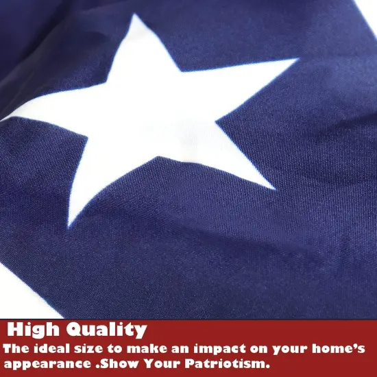 8 Pack USA Pleated Fan Flag, 1.5 X 3 Feet American US Patriotic Bunting Flags Outdoor for 4th of July Memorial Day Decor Independence Day Decor {4}