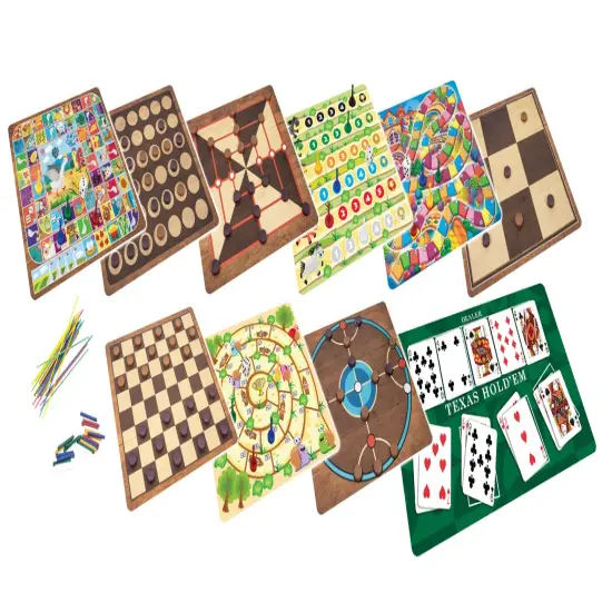 Merchant Ambassador: 365 Games - Classic Strategy Board & Card Games, All-In-1 Box, Traditional Game for Each Day of Year, Family Ages 6+, 1-8 Players {7}