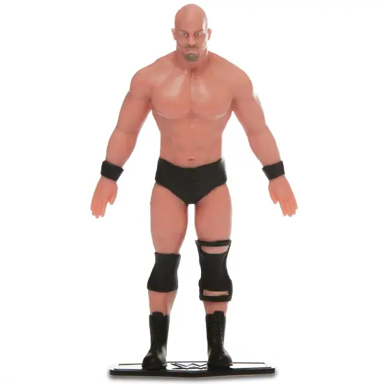 FleXfigs: The Rock & Stone Cold Steve Austin - 2 Character Pack - Articulated Action Figures, Flex It - Pose It!, Collectible Toy Miniatures, Kids 3+ {6}