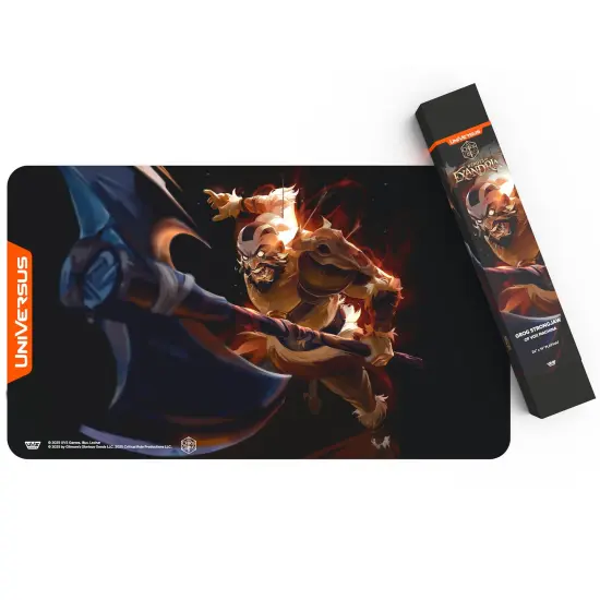 UniVersus: Critical Role: Heroes of Exandria Grog Strongjaw Playmat - 24 x 14" Neoprene Mat, Tabletop Card Game Accessory, UVS Games, Licensed {3}