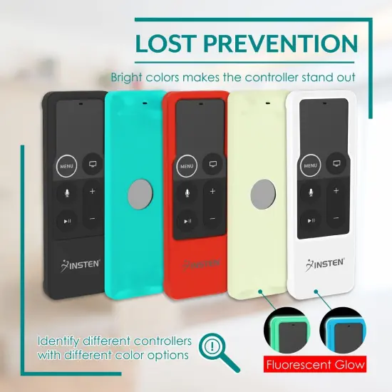 Anti Slip Silicone Apple TV 4K Remote Cover Case for Controller, Luminous Green {4}