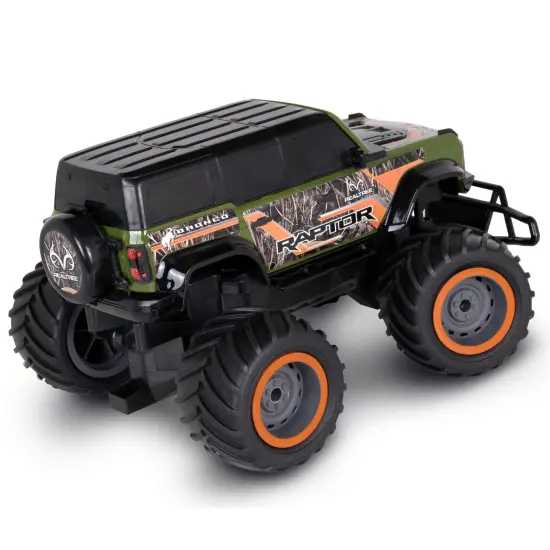 RealTree: RTR RC - Ford Bronco Raptor - Green-Orange-Camo - 2.4 Ghz High Performance for Donuts & Wheelies, Turbo Boost, Radio Controlled Vehicle {4}