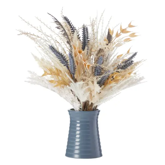 Christmas Fall Fields Bouquet with Feather and Pampas 18in Arrangement {1}