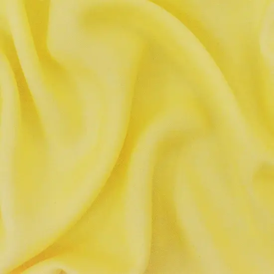 Yellow Rayon Challis Solid Woven Fabric By the Yard {1}