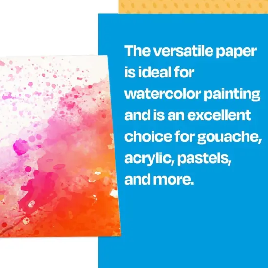 Sax Watercolor Paper, 24 x 36 Inches, 140 lb, Natural White, 50 Sheets {7}
