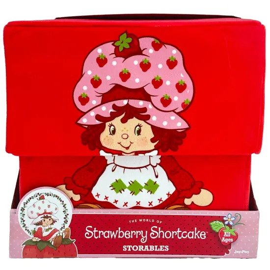 Strawberry Shortcake: Storable 8" Box - Red Character Themed Bin, Fabric Storage Container, Opening Top Lid, Holds Toys-Books-Games & More, Licensed {5}
