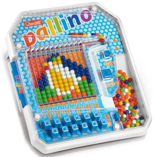 Quercetti: Pallino - Create-Your-Own Mosaic w/ Colored Balls, STEM Game Activity Toy, Design Cards, Learn Colors & Patterns, Preschool Play, Kids 4+ {3}