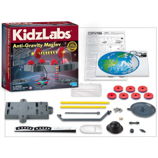 4M: KidzLabs: Anti-Gravity Maglev - 7 Physics Projects, Anti-Gravity Magnetic Levitation Science Kit, STEM Experiment & Learning Toy, Kids Ages 8+ {5}