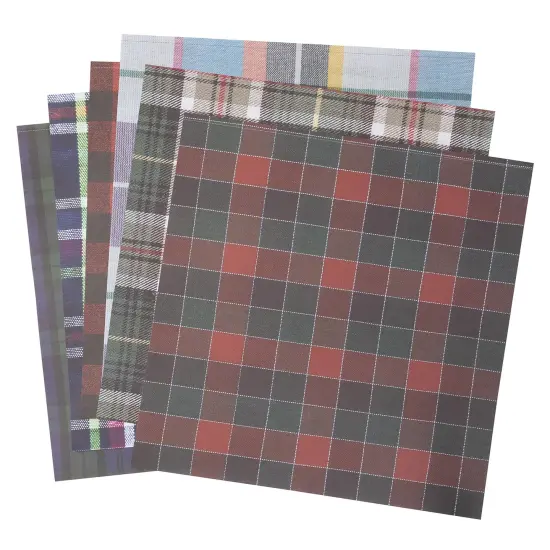 Colorbok 68lb Designer Single-Sided Paper 12"X12" 50/Pkg-Mad For Plaid, 25 Designs/2 Each {3}