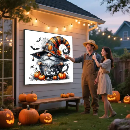 Halloween Gnome Diamond Painting Kit for Adults,14x14inch {3}