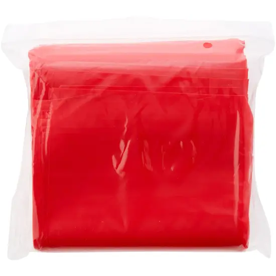 Plymor 5" x 8", Red 2 Mil Zipper Reclosable Plastic Bags {5}
