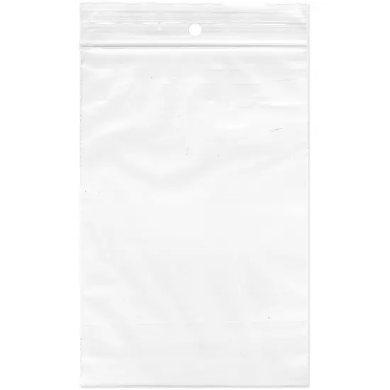 Plymor 4" x 6", 2 Mil with Hang-Hole Zipper Reclosable Plastic Bags {1}