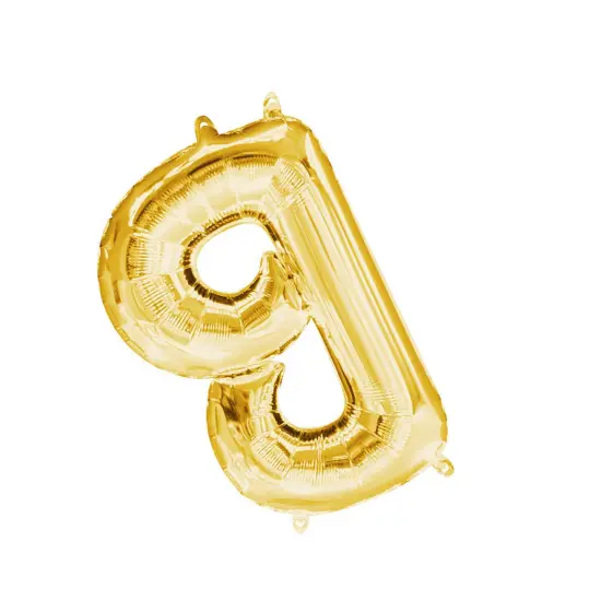 Anagram&reg; 16" Gold Letter B Balloon Air Fill Only Foil Mylar {4}