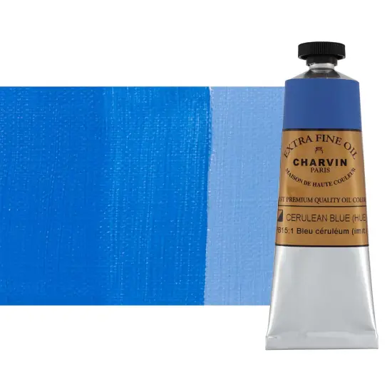 Charvin Extra Fine Oil Paints Cerulean Blue Hue - 60, 120, 150 {1}