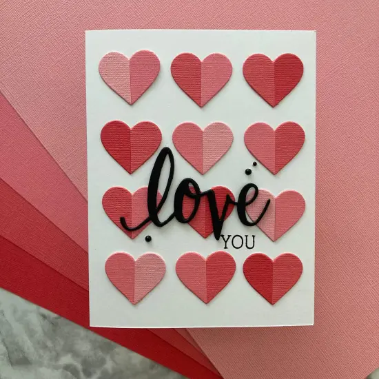 ROSY CHEEKS - Textured 12x12 Cardstock - Encore Paper {3}