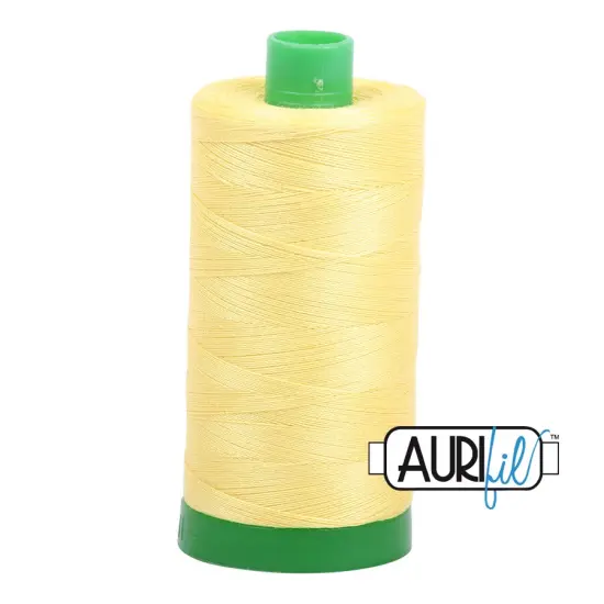 Lemon (2115) | 40wt Large Spool (1000M / 1094Y) | Aurifil Thread {1}