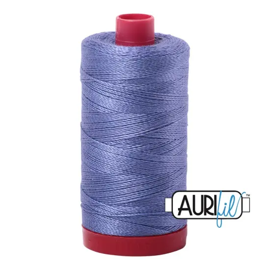 Dusty Blue Violet (2525) | 12wt Large Spool (325M / 356Y) | Aurifil Thread {1}