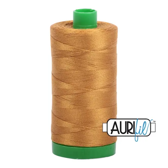 Brass (2975) | 40wt Large Spool (1000M / 1094Y) | Aurifil Thread {1}