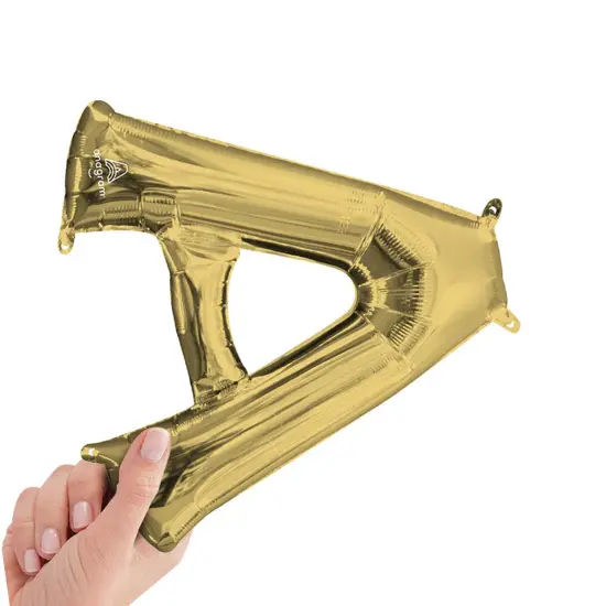 Anagram&reg; 16 Inch Letter A White Gold Air Fill Only {5}