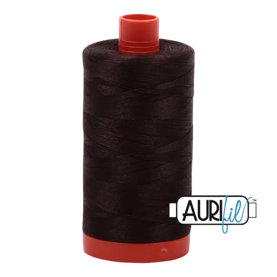 Dark Brown (5024) | 50wt Large Spool (1300M / 1422Y) | Aurifil Thread {1}