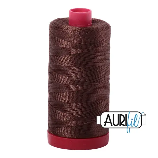 Medium Bark (1285) | 12wt Large Spool (325M / 356Y) | Aurifil Thread {1}