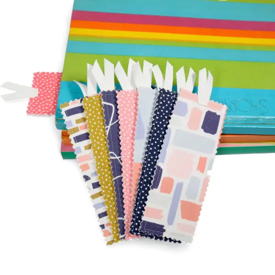 Crosscut Sewing Co.&reg; Bookmark Sewing Project Kit for Beginners Abstract blue {4}