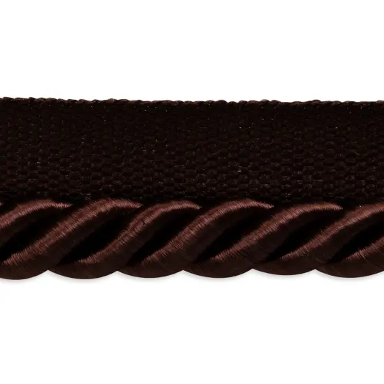 5 yards of Hilda 3/8" TwistedLip Cord Trim | 5 yard cut Chocolate {1}
