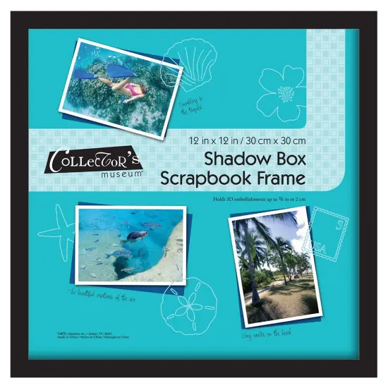 MCS 40950 12.75 x 12.75 Shadow Box Frame Holds 12 x 12 Scrapbook Page, Black {1}